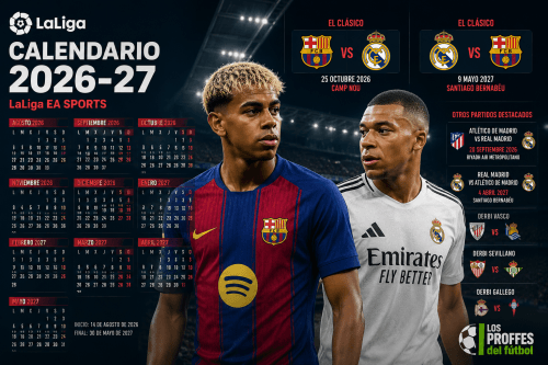 Así quedó el calendario oficial de LaLiga 2026-27: clásicos, derbis y fechas clave