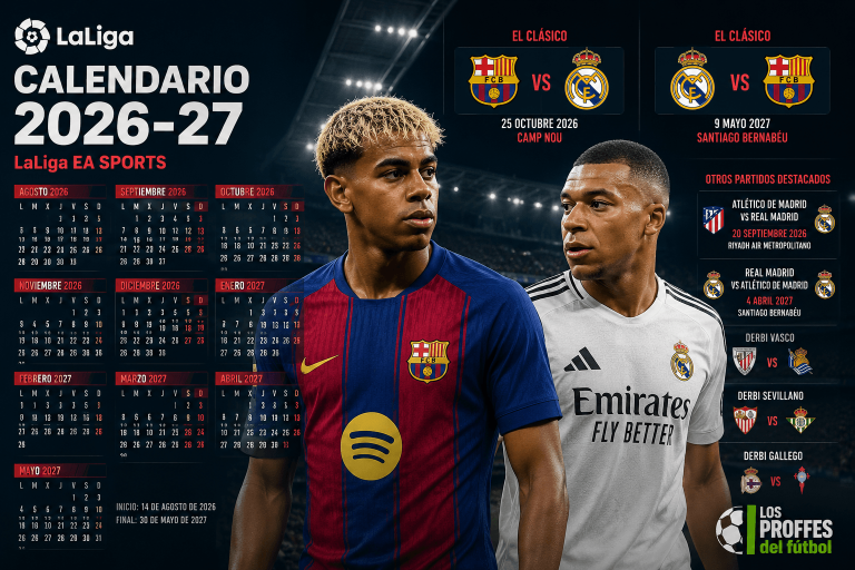 Así quedó el calendario oficial de LaLiga 2026-27: clásicos, derbis y fechas clave