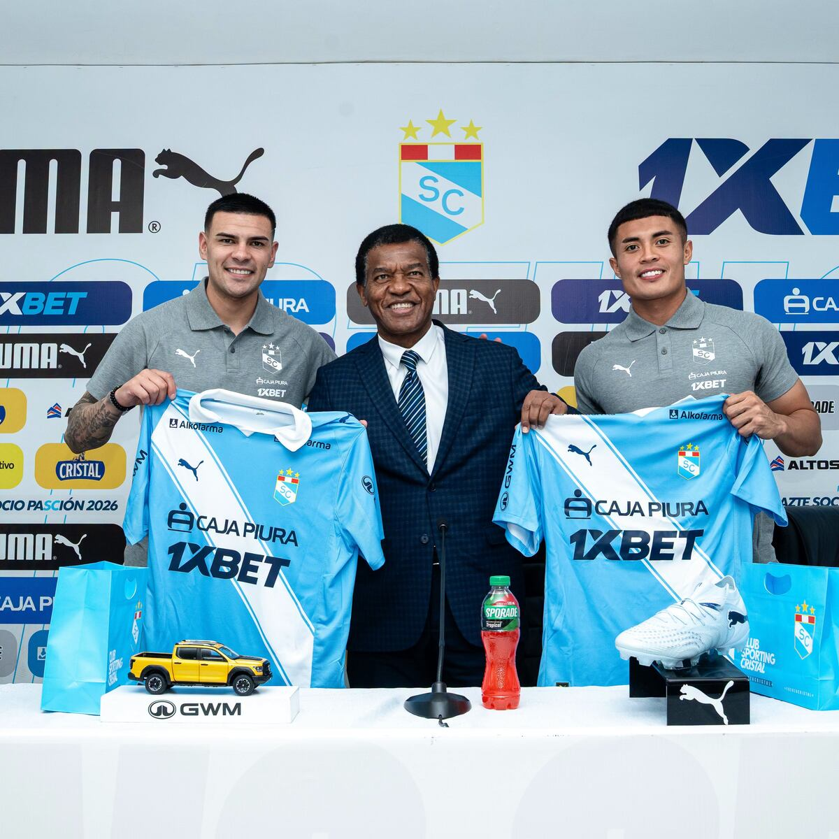 Agustín Álvarez fue presentado junto a Anderson Villacorta. (Foto: Sporting Cristal)