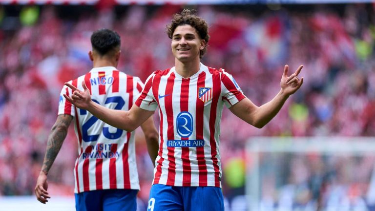 Julián Álvarez con el Atlético de Madrid