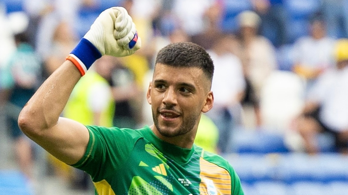 Gerónimo Rulli con la selección argentina