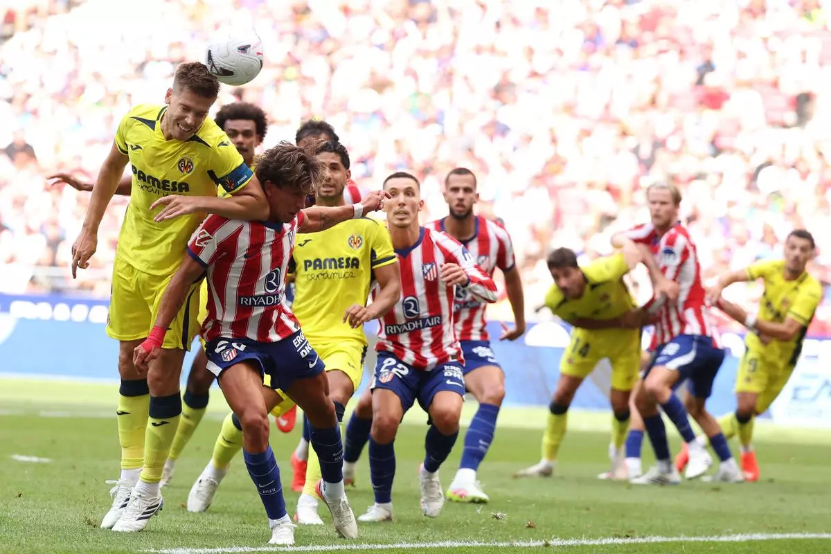 Un momento del Atleti - Villarreal.