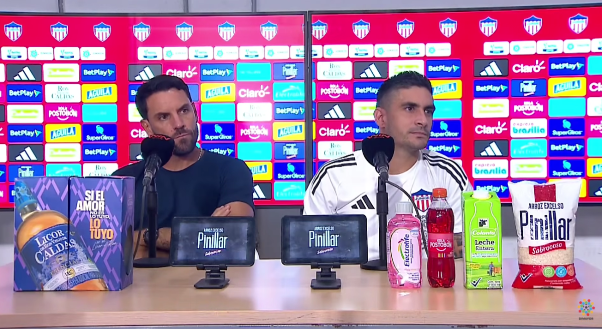 Sebastián Viera en rueda de prensa post partido. Fuente: DIMAYOR