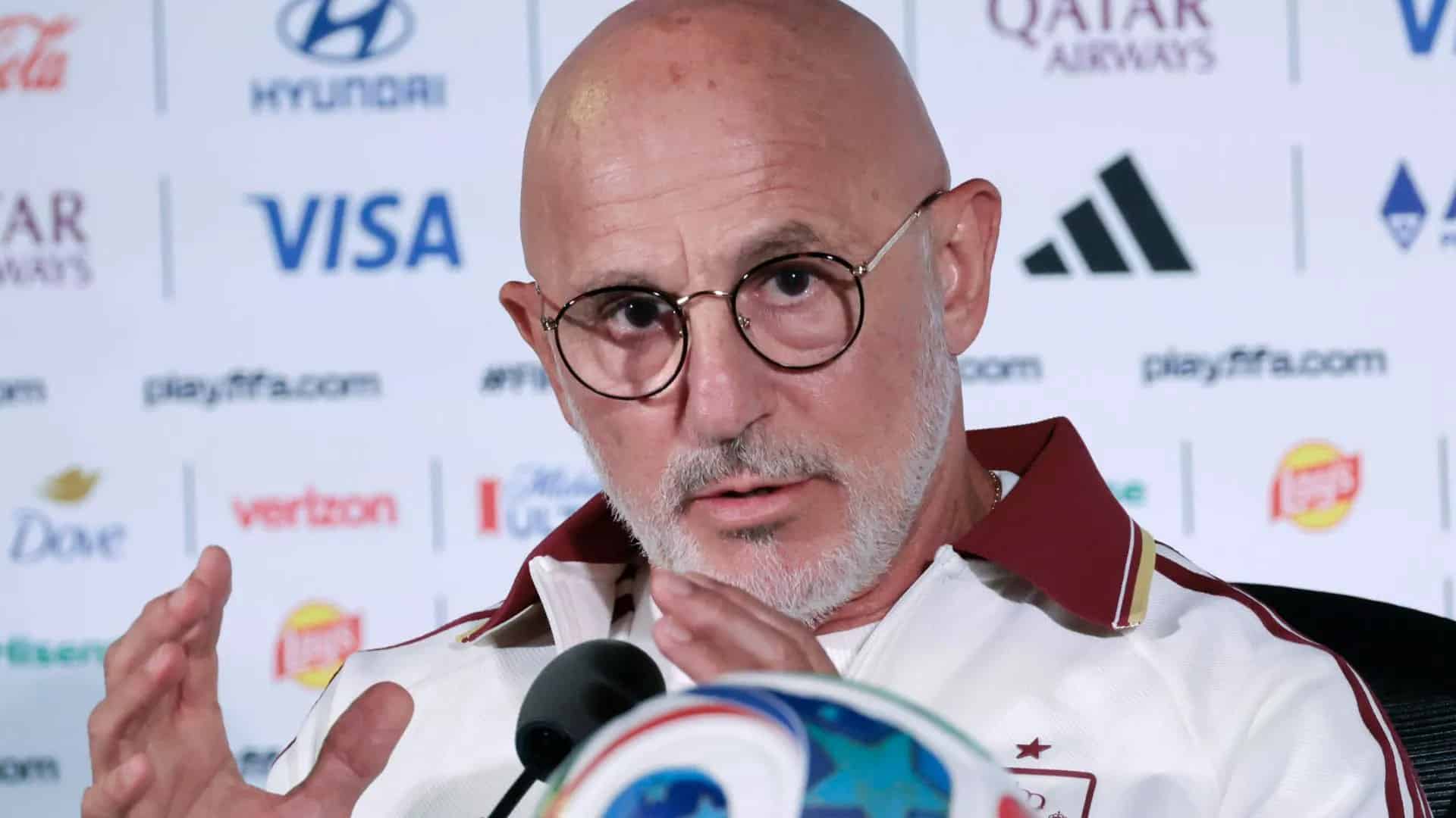 Luis de la Fuente con la Selección Española