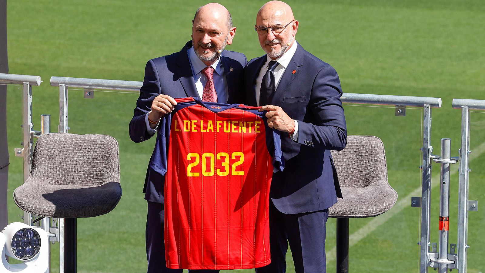 Luis de la Fuente con la Selección Española