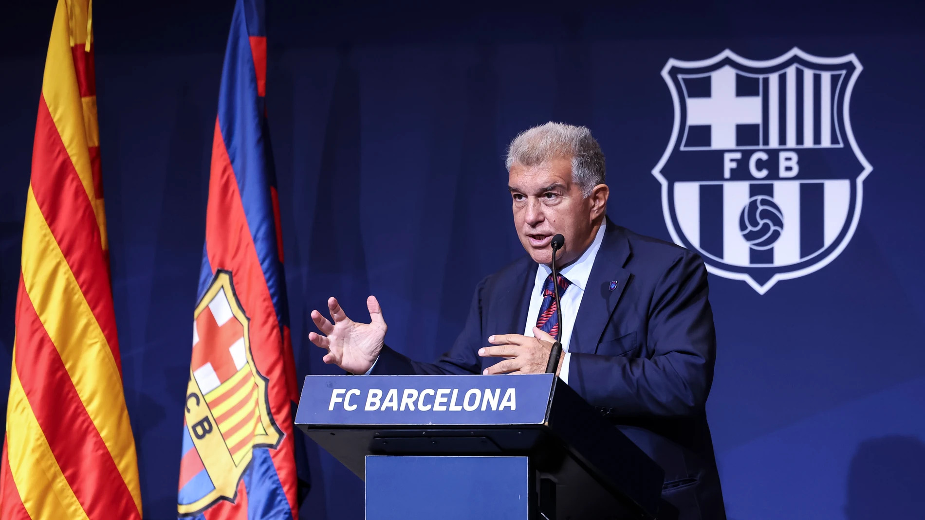Joan Laporta, presidente del FC Barcelona