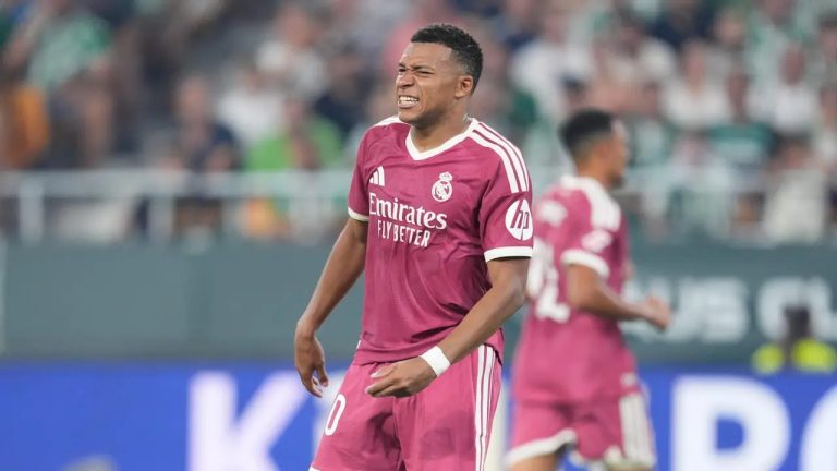Kylian Mbappé con el Real Madrid