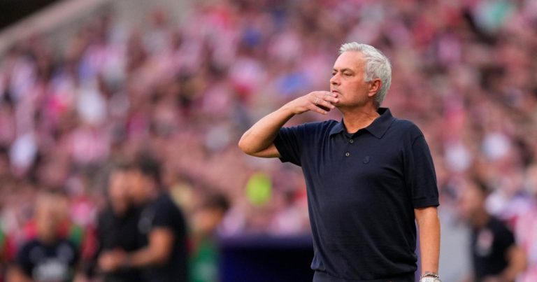 José Mourinho con el Real Madrid