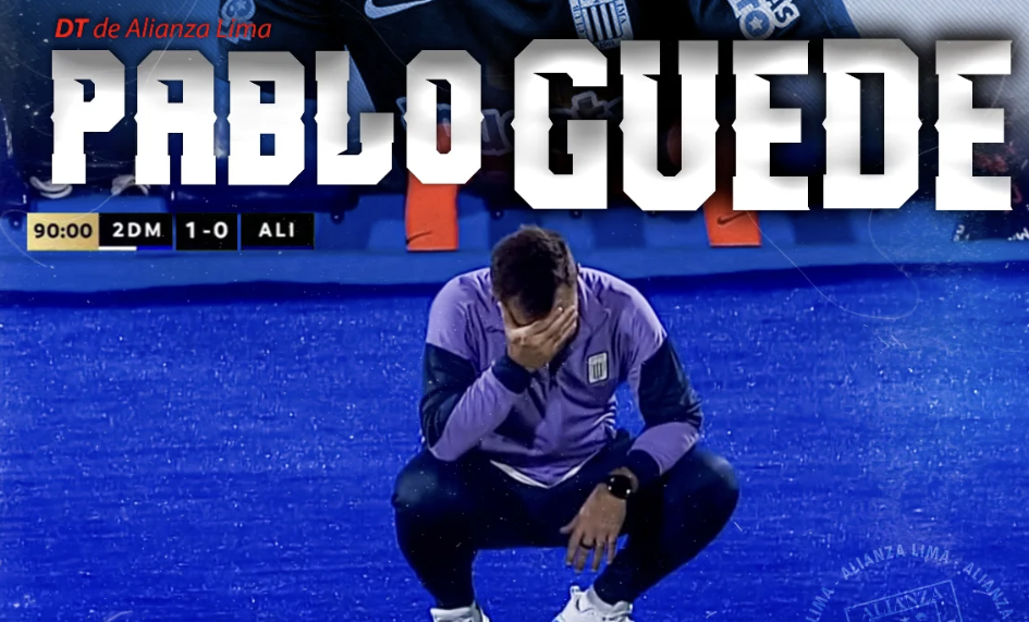Pablo Guede y Hernán Barcos durante el enfrentamiento en el Sporting Cristal-Alianza Lima