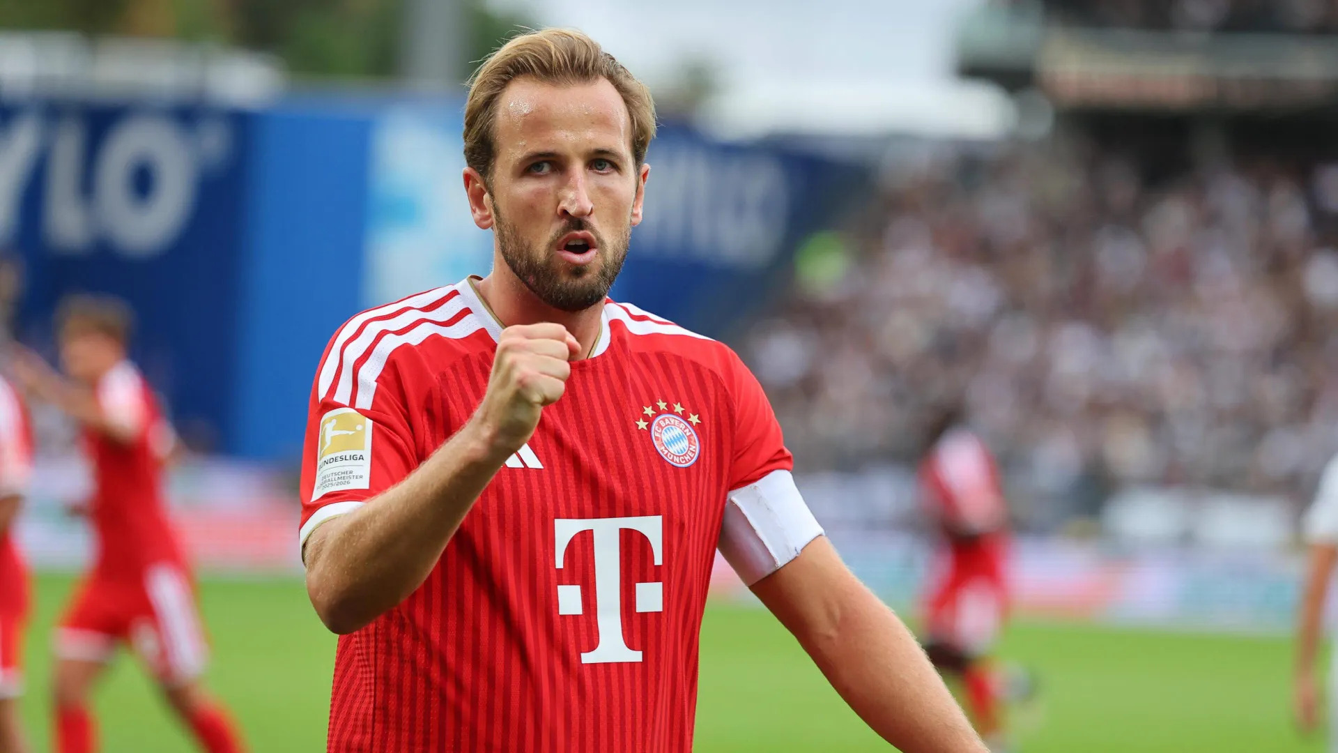 Harry Kane durante un partido con el Bayern de Múnich