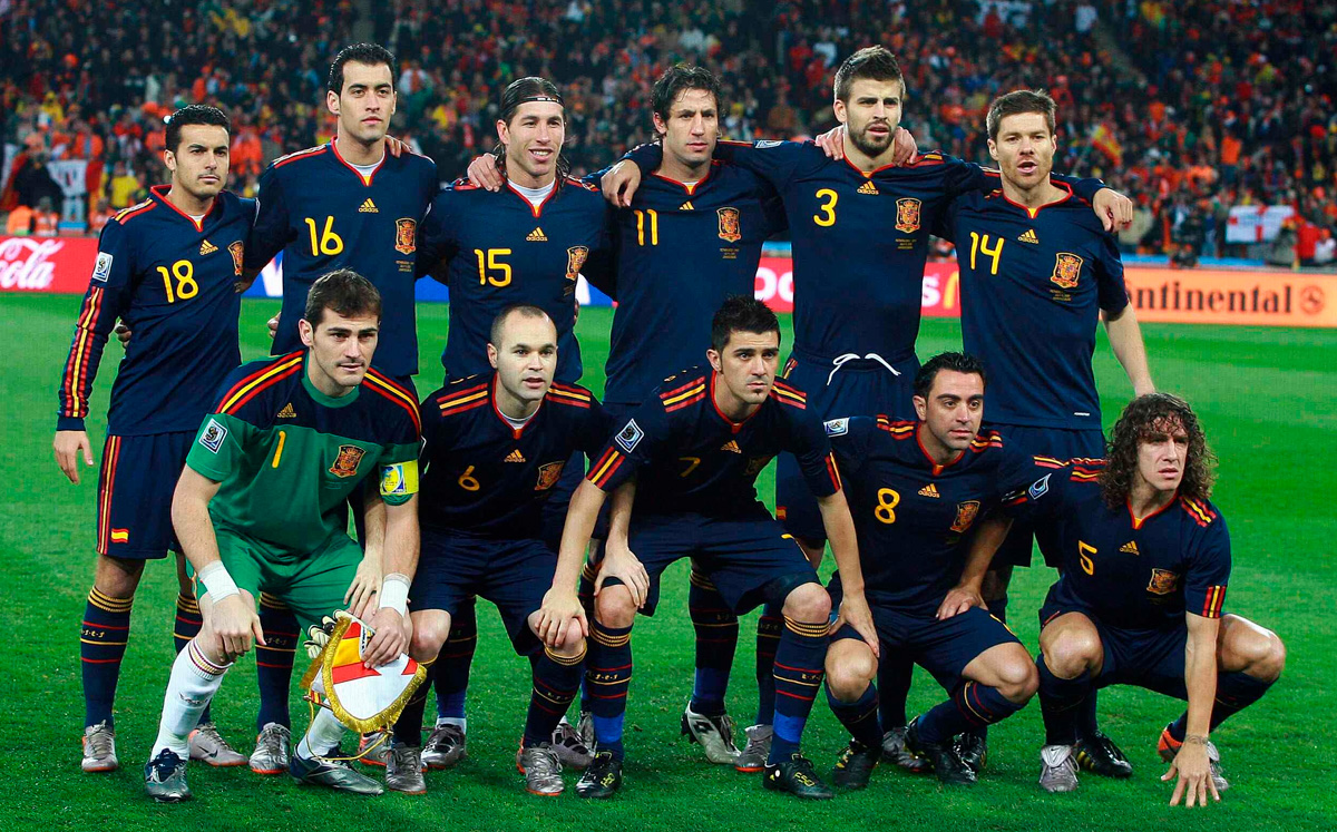 El once de España campeón del mundo en 2010